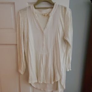 Anthropologie Henley tunic top